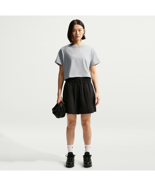 NIKE（ナイキ）の「NIKE/ナイキ W NSW CLSC CROP VARSITY18（Tシャツ/カットソー・レディース・グレー/ライトブルー/ピンク・L/XL/S/M）」の5枚目の写真
