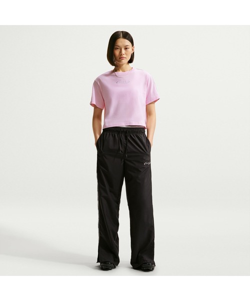 NIKE（ナイキ）の「NIKE/ナイキ W NSW CLSC CROP VARSITY18（Tシャツ/カットソー・レディース・グレー/ライトブルー/ピンク・L/XL/S/M）」の13枚目の写真