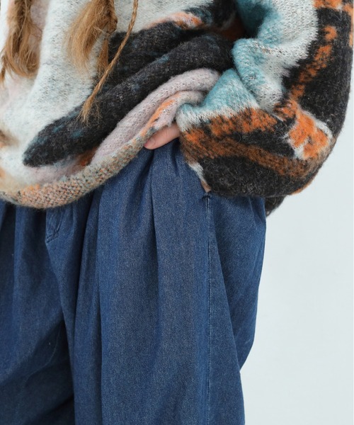 bedsidedrama（ベットサイドドラマ）の「Dream Relaxin Denim Pants（デニムパンツ・レディース・ブラック/インディゴブルー・2/1）」の16枚目の写真