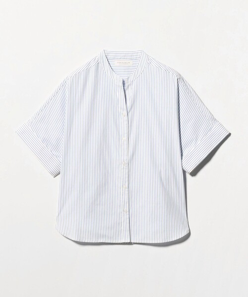 A DAY IN THE LIFE UNITED ARROWS(アデイインザライフユナイテッドアローズ)の「スキッパー フォルム シャツ 5分袖 <A DAY IN THE LIFE>(シャツ/ブラウス・レディース・ライトブルー/シャーベット/ダークグレー/その他1/オリーブ・FREE)」の13枚目の写真