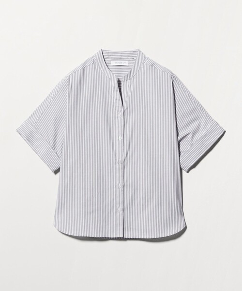 A DAY IN THE LIFE UNITED ARROWS(アデイインザライフユナイテッドアローズ)の「スキッパー フォルム シャツ 5分袖 <A DAY IN THE LIFE>(シャツ/ブラウス・レディース・ライトブルー/シャーベット/ダークグレー/その他1/オリーブ・FREE)」の16枚目の写真