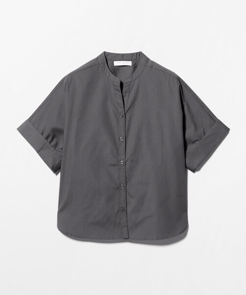 A DAY IN THE LIFE UNITED ARROWS(アデイインザライフユナイテッドアローズ)の「スキッパー フォルム シャツ 5分袖 <A DAY IN THE LIFE>(シャツ/ブラウス・レディース・ライトブルー/シャーベット/ダークグレー/その他1/オリーブ・FREE)」の19枚目の写真