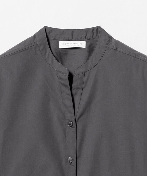 A DAY IN THE LIFE UNITED ARROWS(アデイインザライフユナイテッドアローズ)の「スキッパー フォルム シャツ 5分袖 <A DAY IN THE LIFE>(シャツ/ブラウス・レディース・ライトブルー/シャーベット/ダークグレー/その他1/オリーブ・FREE)」の20枚目の写真