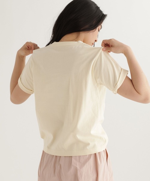 studio CLIP（スタディオクリップ）の「【daily CLIP】フロッキーロゴプリントTシャツ（Tシャツ/カットソー・レディース・ネイビー/レッド/ホワイト・FREE）」の8枚目の写真
