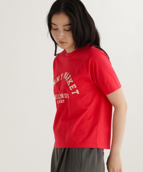 studio CLIP（スタディオクリップ）の「【daily CLIP】フロッキーロゴプリントTシャツ（Tシャツ/カットソー・レディース・ネイビー/レッド/ホワイト・FREE）」の13枚目の写真
