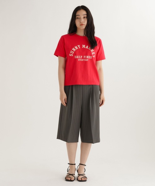 studio CLIP（スタディオクリップ）の「【daily CLIP】フロッキーロゴプリントTシャツ（Tシャツ/カットソー・レディース・ネイビー/レッド/ホワイト・FREE）」の16枚目の写真