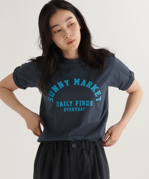 studio CLIP（スタディオクリップ）の「【daily CLIP】フロッキーロゴプリントTシャツ（Tシャツ/カットソー・レディース・ネイビー/レッド/ホワイト・FREE）」の19枚目の写真