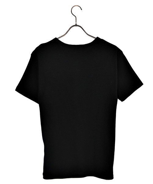 RUDOL（ルドル）の「『RUDOL/ルドル』ワンポイント刺繍ワッフルヘンリーネックTEE（Tシャツ/カットソー・メンズ・ブラック/ホワイト・L/M）」の11枚目の写真
