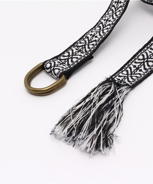 CIAOPANIC（チャオパニック）の「【Ciaopanic】　編み込み柄ベルト細（ベルト・レディース・ブラック・FREE）」の2枚目の写真