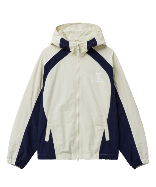 YALE(イェール)の「ブルドッグス トラック ウィンドブレーカー_アイボリー(ナイロンジャケット・レディース・その他・SMALL/MEDIUM/LARGE/X-LARGE)」の2枚目の写真