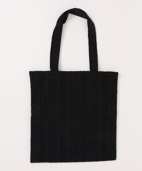 Vincent et Mireille(バンソンエミレイユ)の「【VINCENT ET MIREILLE】HAKOBA BAG / MADE IN INDIA(トートバッグ・レディース・ブラック/ホワイト・FREE)」の2枚目の写真