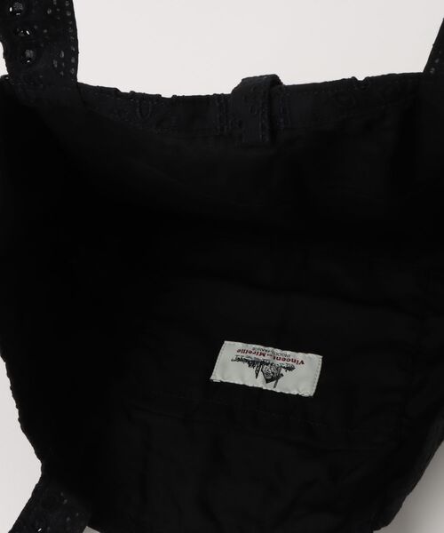 Vincent et Mireille(バンソンエミレイユ)の「【VINCENT ET MIREILLE】HAKOBA BAG / MADE IN INDIA(トートバッグ・レディース・ブラック/ホワイト・FREE)」の5枚目の写真
