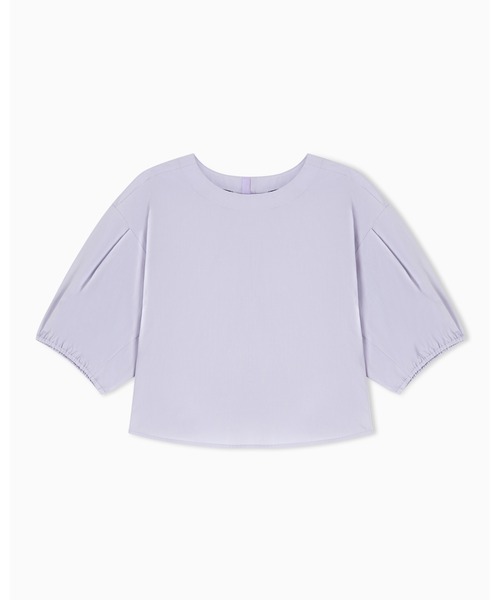 EMPORIO ARMANI(エンポリオアルマーニ)の「【エンポリオ アルマーニ】ブラウス ポプリン パフスリーブ(シャツ/ブラウス・レディース・ラベンダー/ホワイト・38)」の3枚目の写真