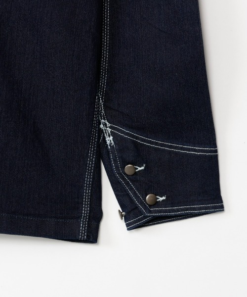 HANES（ヘインズ）の「【Hanes/ヘインズ】メンズ ストレッチデニムカバーオール（その他アウター・メンズ・ブルー系1/ネイビー・LARGE/X-LARGE/MEDIUM）」の11枚目の写真