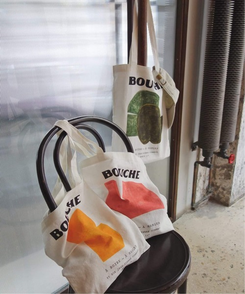 SLOBE IENA(スローブイエナ)の「《WEB限定/追加》BOUCHE SLOBE別注 リネントートバッグ(トートバッグ・レディース・グリーン/ピンク/オレンジ・FREE)」の13枚目の写真
