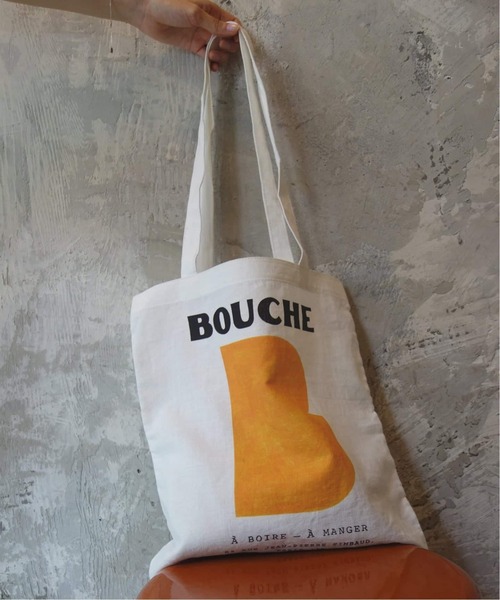 SLOBE IENA(スローブイエナ)の「《WEB限定/追加》BOUCHE SLOBE別注 リネントートバッグ(トートバッグ・レディース・グリーン/ピンク/オレンジ・FREE)」の12枚目の写真