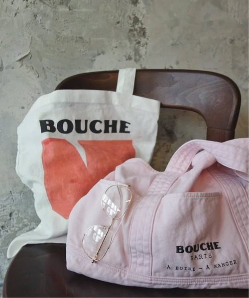 SLOBE IENA(スローブイエナ)の「《WEB限定/追加》BOUCHE SLOBE別注 リネントートバッグ(トートバッグ・レディース・グリーン/ピンク/オレンジ・FREE)」の9枚目の写真