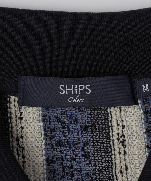 SHIPS Colors（シップス カラーズ）の「SHIPS Colors:〈洗濯機可能〉ストライプ ジャージー シャツ（シャツ/ブラウス・メンズ・ブラウン/レッド/ブルー・MEDIUM/LARGE/X-LARGE）」の11枚目の写真