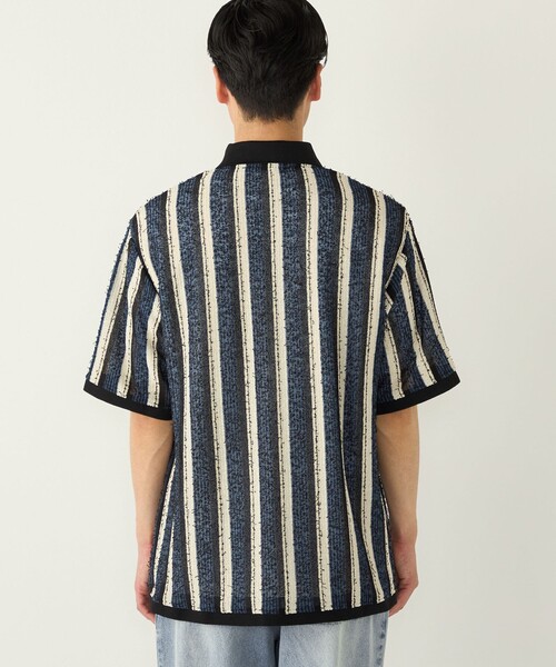 SHIPS Colors（シップス カラーズ）の「SHIPS Colors:〈洗濯機可能〉ストライプ ジャージー シャツ（シャツ/ブラウス・メンズ・ブラウン/レッド/ブルー・MEDIUM/LARGE/X-LARGE）」の18枚目の写真