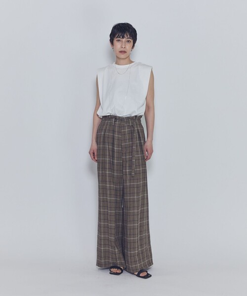 1er Arrondissement(プルミエアロンディスモン)の「ショルダータックノースリーブTシャツ(Tシャツ/カットソー・レディース・ピンク系その他4/ブラック系その他3/オフホワイト・FREE)」の6枚目の写真