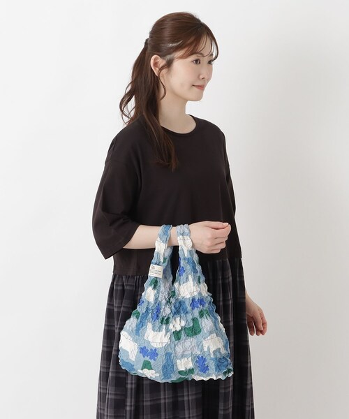 one'sterrace（ワンズテラス）の「Wpc. ケース入しぼりバッグ（エコバッグ/サブバッグ・レディース・グレー系4/イエロー系8/ベージュ系8/グレー系その他7・99）」の19枚目の写真