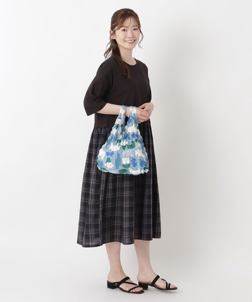one'sterrace（ワンズテラス）の「Wpc. ケース入しぼりバッグ（エコバッグ/サブバッグ・レディース・グレー系4/イエロー系8/ベージュ系8/グレー系その他7・99）」の20枚目の写真