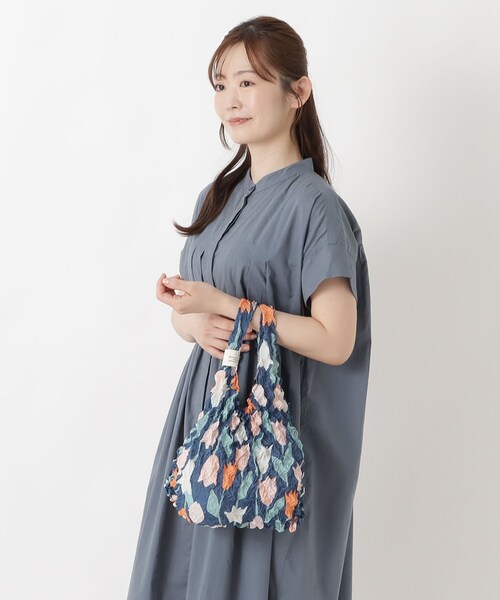 one'sterrace（ワンズテラス）の「Wpc. ケース入しぼりバッグ（エコバッグ/サブバッグ・レディース・グレー系4/イエロー系8/ベージュ系8/グレー系その他7・99）」の21枚目の写真