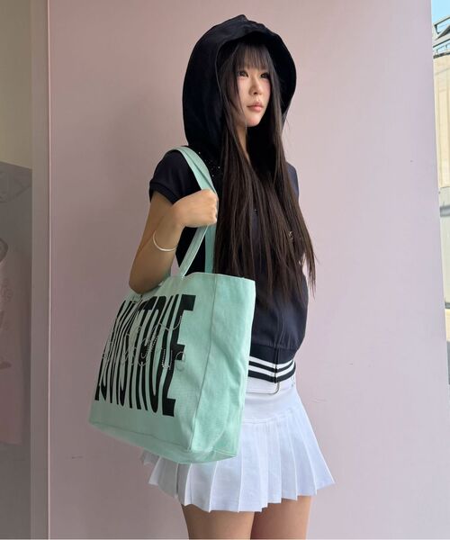 LUVISTRUE（ラヴイズトゥルー）の「SY LETTERING TOTE BAG(PINK)（トートバッグ・レディース・その他・FREE）」の19枚目の写真