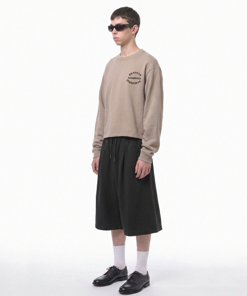 PRINOAR(プリノア)の「ガーメンツセミクロップ長袖Tシャツ - ジンジャーベージュ(Tシャツ/カットソー・レディース・ベージュ・SMALL/MEDIUM/LARGE)」の3枚目の写真