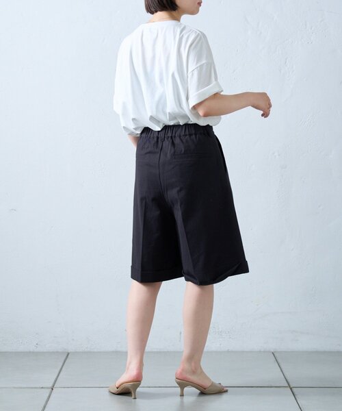 CIAOPANIC TYPY(チャオパニックティピー)の「【willow】折り返しチノハーフパンツ(その他パンツ・レディース・ブラック/ベージュ・ONE SIZE)」の5枚目の写真