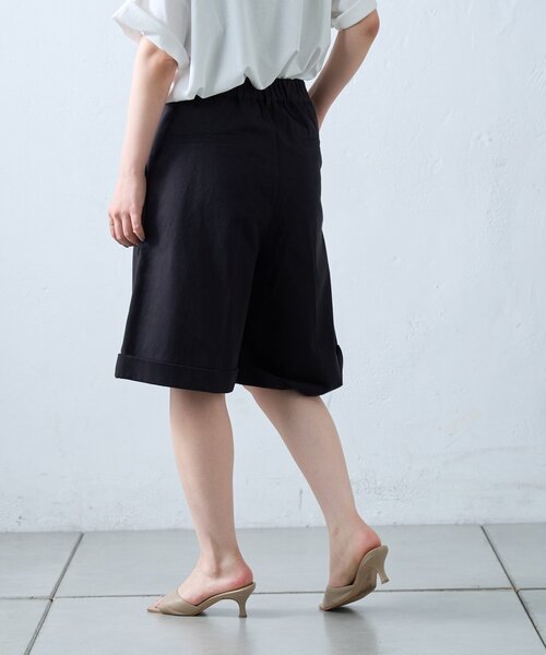CIAOPANIC TYPY(チャオパニックティピー)の「【willow】折り返しチノハーフパンツ(その他パンツ・レディース・ブラック/ベージュ・ONE SIZE)」の8枚目の写真
