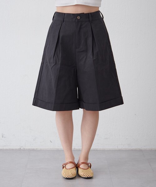CIAOPANIC TYPY(チャオパニックティピー)の「【willow】折り返しチノハーフパンツ(その他パンツ・レディース・ブラック/ベージュ・ONE SIZE)」の9枚目の写真
