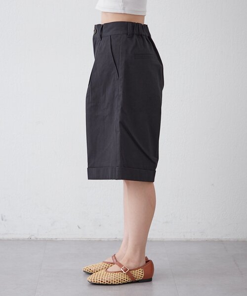 CIAOPANIC TYPY(チャオパニックティピー)の「【willow】折り返しチノハーフパンツ(その他パンツ・レディース・ブラック/ベージュ・ONE SIZE)」の10枚目の写真
