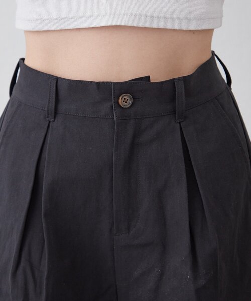 CIAOPANIC TYPY(チャオパニックティピー)の「【willow】折り返しチノハーフパンツ(その他パンツ・レディース・ブラック/ベージュ・ONE SIZE)」の12枚目の写真