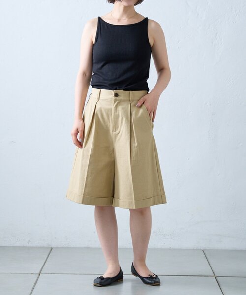 CIAOPANIC TYPY(チャオパニックティピー)の「【willow】折り返しチノハーフパンツ(その他パンツ・レディース・ブラック/ベージュ・ONE SIZE)」の19枚目の写真