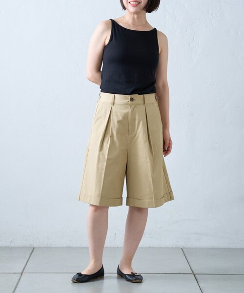 CIAOPANIC TYPY(チャオパニックティピー)の「【willow】折り返しチノハーフパンツ(その他パンツ・レディース・ブラック/ベージュ・ONE SIZE)」の21枚目の写真
