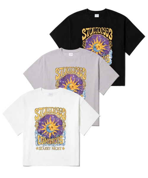 1993STUDIO（1993スタジオ）の「スタジオ1993 タログラフィックオーバーサイズTシャツ (3色)（Tシャツ/カットソー・レディース・ホワイト/グレー/ブラック・SMALL/MEDIUM/LARGE）」の4枚目の写真