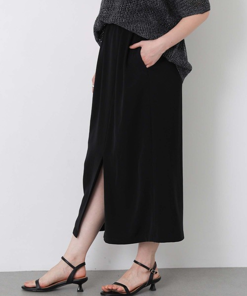 Gready Brilliant(グレディブリリアン)の「Wクロス2wayカシュスカート(スカート・レディース・ブラック/ブラウン・38)」の1枚目の写真