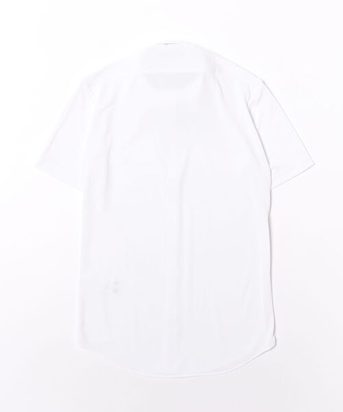 m.f.editorial(エムエフエディトリアル)の「ワイシャツ メンズ ストレッチ 速乾 汗染み防止 遮熱 UV ノンアイロン ボタンダウン 半袖 ビジネス ドレス NEWスタンダードフィット(ビジネスシャツ・メンズ・ホワイト・S/MEDIUM/LARGE/X-LARGE/3L)」の3枚目の写真