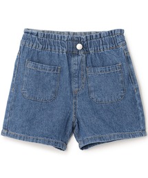 ウオッシュ加工ハートポケットショートパンツ