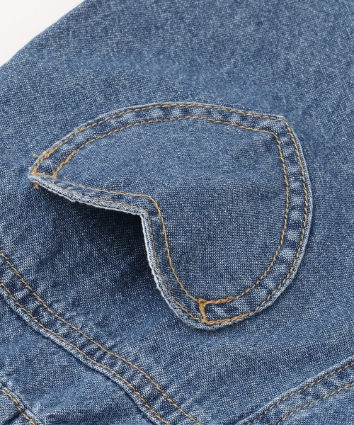 petit main（プティマイン）の「ウオッシュ加工ハートポケットショートパンツ（その他パンツ・キッズ・ブラウン/サックスブルー/ブルー・130cm/100cm/120cm/80ｃｍ/90cm/110cm）」の10枚目の写真
