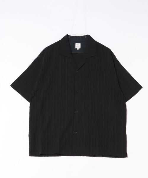 Revo.(レボ)の「Revo. ドライタッチ 楊柳 オープンカラー 半袖シャツ(シャツ/ブラウス・メンズ・ナチュラル/ブラック/カーキ/ブルー・2/1)」の19枚目の写真