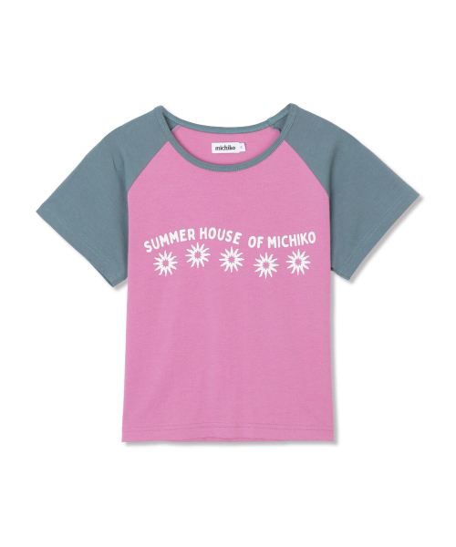 MICHIKO LONDON（ミチコ ロンドン）の「サンクロップレグランTシャツピンク（Tシャツ/カットソー・レディース・その他・MEDIUM/SMALL）」の2枚目の写真