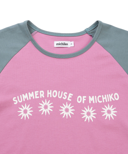 MICHIKO LONDON（ミチコ ロンドン）の「サンクロップレグランTシャツピンク（Tシャツ/カットソー・レディース・その他・MEDIUM/SMALL）」の3枚目の写真
