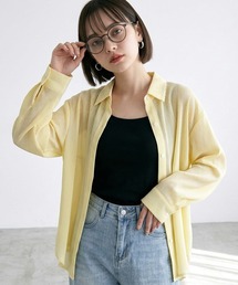ストライプシアーシャツ