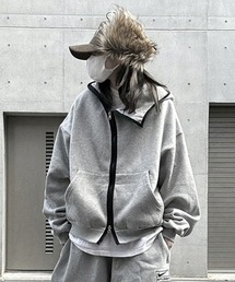Cropped Balaclava Hood Zip Up/クロップドバラクラバフードジップアップ