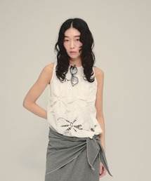 eL | 【eL】Made in India Cut Work Sleeveless Blouse/699069(シャツ/ブラウス)