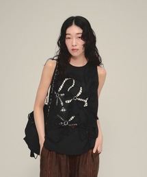 eL | 【eL】Made in India Cut Work Sleeveless Blouse/699069(シャツ/ブラウス)