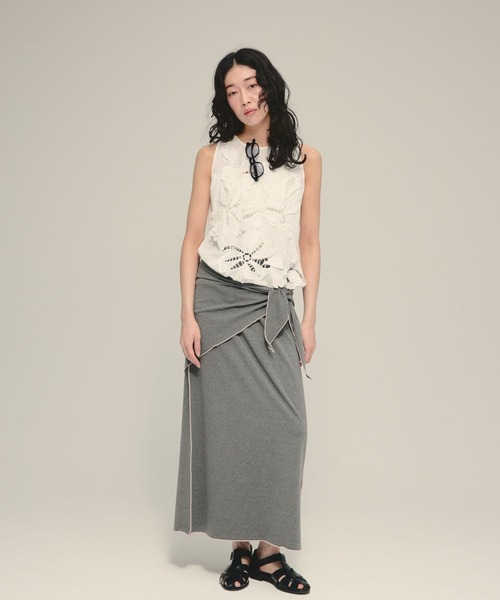 eL(エル)の「【eL】Made in India Cut Work Sleeveless Blouse/699069(シャツ/ブラウス・レディース・ブラック/オフホワイト・FREE)」の3枚目の写真