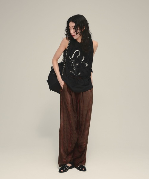 eL(エル)の「【eL】Made in India Cut Work Sleeveless Blouse/699069(シャツ/ブラウス・レディース・ブラック/オフホワイト・FREE)」の8枚目の写真